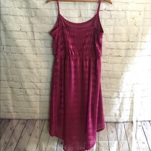 New LOFT raspberry spaghetti strap dress Medium